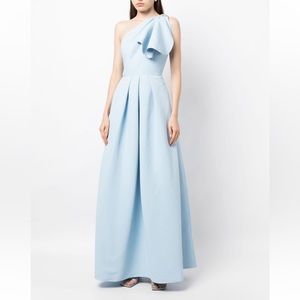SACHIN & BABI NWT ONE SHOULDER BABY BLUE GOWN